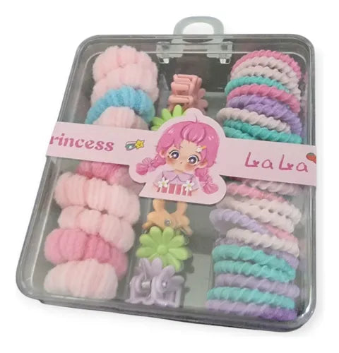 Baby ponies Box&Cute Candy Color Rubber Bands for Girls