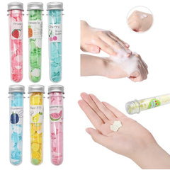 Portable Mini Body Washing Bath Test Tube Confetti Foaming Flower One time Paper Soap Slice - One Travel Paper Soap