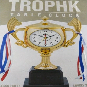 LOOM TREE® Table Clock Awards Cup Style Novelty Trophy Alarm Clock for Shelf | Home Decor | Clocks | Alarm Clocks