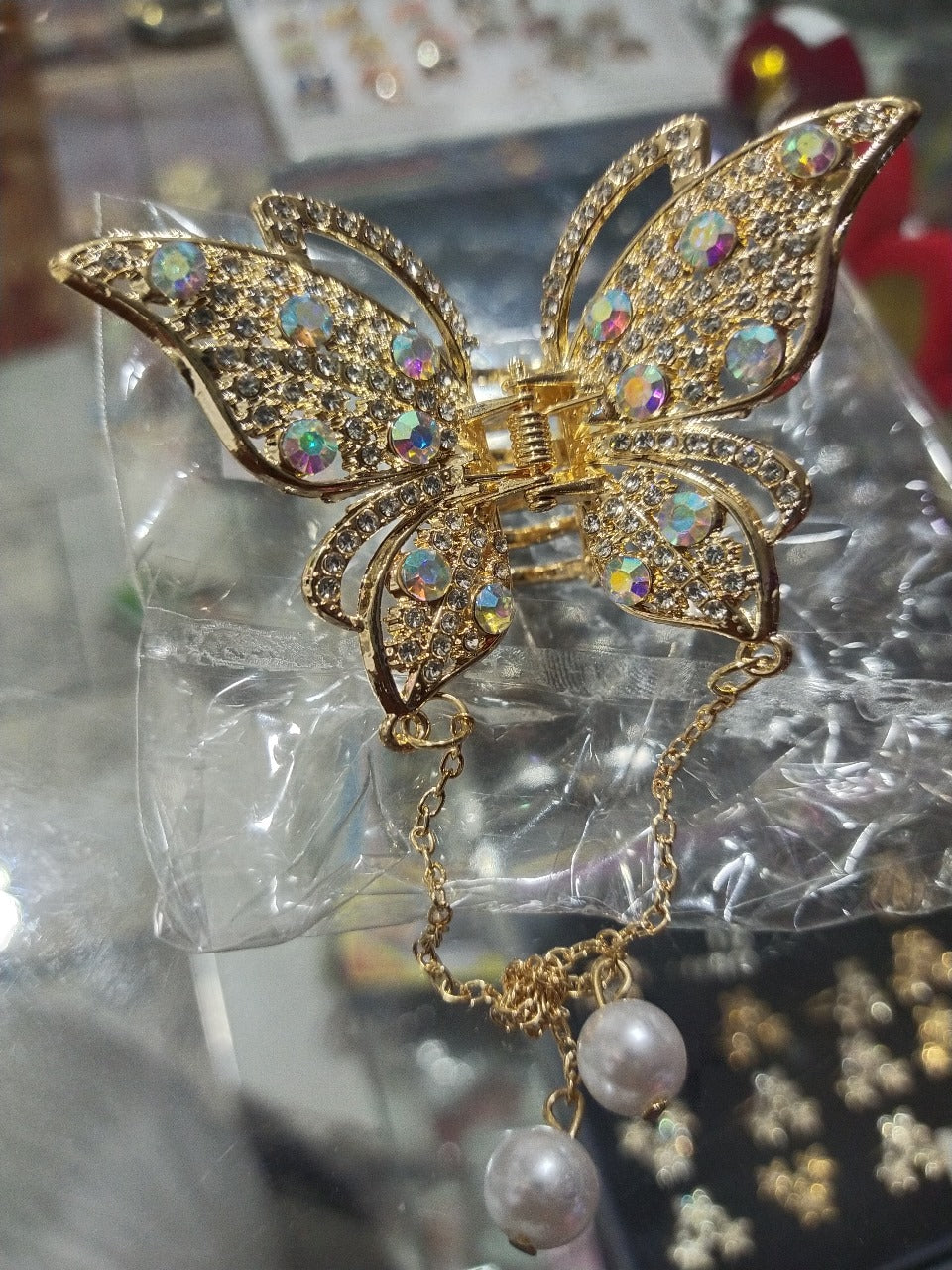 Fancy Butterfly Hair Catcher with Tassels