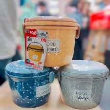 Double Layer Tiffon Lunch Box/Food Carrier (Mix/Random color) Discount on Quantity