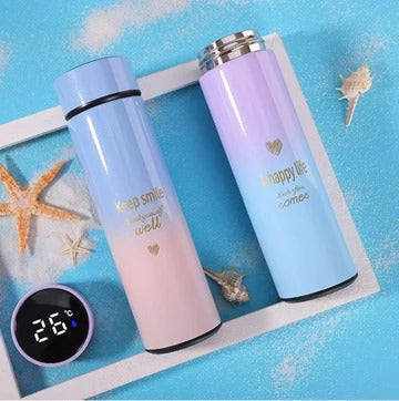 Temperature Double color Steel Bottle