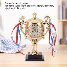 LOOM TREE® Table Clock Awards Cup Style Novelty Trophy Alarm Clock for Shelf | Home Decor | Clocks | Alarm Clocks