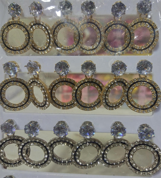 Zirconia Dangle Earrings