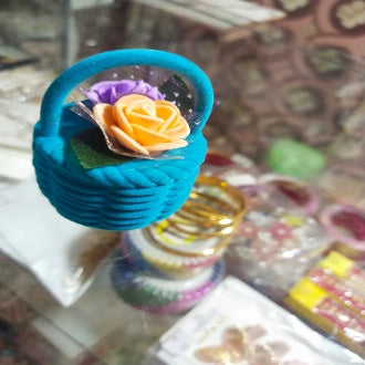 Basket velvet ring box 1 PC