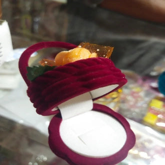 Basket velvet ring box 1 PC