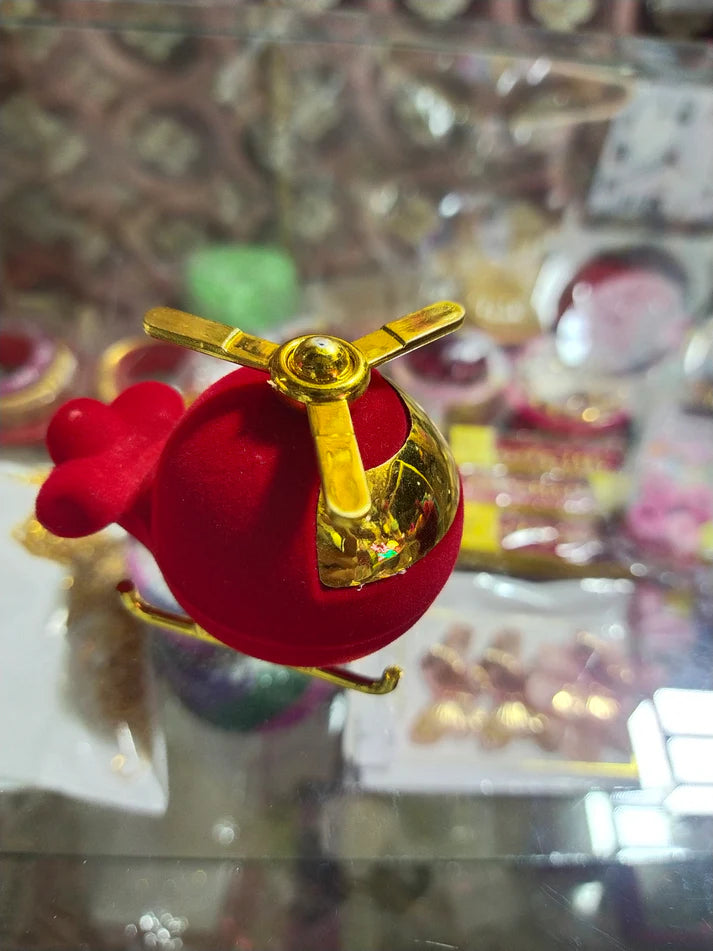 Helicopter ring box small jewelry storage box best gift
