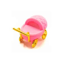 Baby Carriage Stroller Jewelry Trinket Box,Stroller Design Trinket Box Decorative Jewelry Keepsake Box Organizer Decor Jewelry Display Holder Gift Newborn Gift Set for Grils Women(Pink)