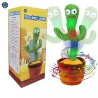 Rechargeable Toys Talking Cactus Baby Toys for Kids Dancing Cactus Toys Can Sing Wriggle & Singing Recording Repeat What You Say Funny Education Toys for Children Playing Home Decor for Kids