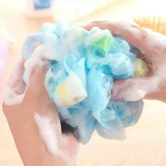 Body Mop Bath Flower Ball Sponge Shower Soft Sponge Bubbles Foaming Mesh Loofah Colorful Body Cleaning Mesh Shower