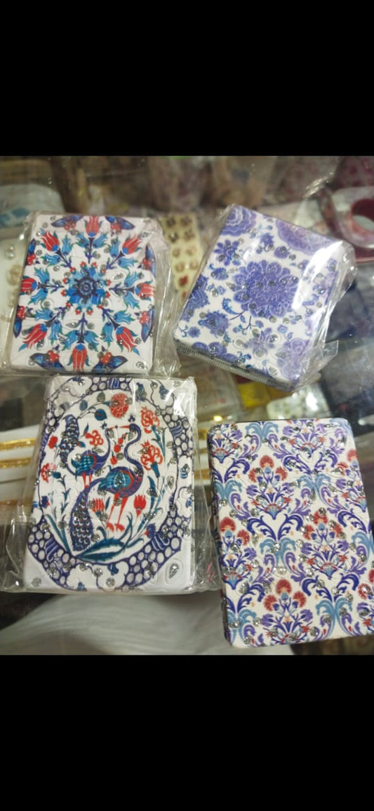 Two sided mirror, magnifying mirror, makeup pocket mirror, table mirror