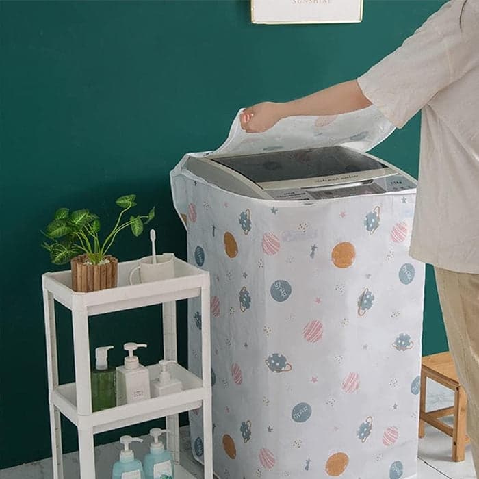 Dustproof Washing Machine Cover Clamshell Washing Machine Covers High Quality Sun Protection Laundry Household Protective Cover