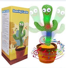 Rechargeable Toys Talking Cactus Baby Toys for Kids Dancing Cactus Toys Can Sing Wriggle & Singing Recording Repeat What You Say Funny Education Toys for Children Playing Home Decor for Kids