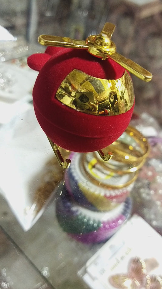 Helicopter ring box small jewelry storage box best gift